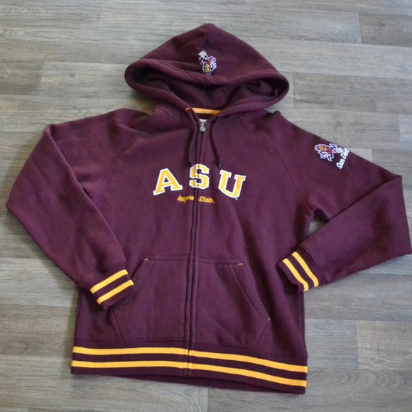 NWOT ASU Arizona State University Women's Champion Varsity Zip-up Sweatshirt M - Picture 1 of 5